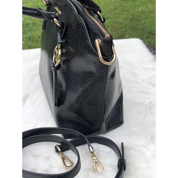 Michael Kors Elson Python Embossed Large Convertible Satchel  $358 - Picture 3 of 7